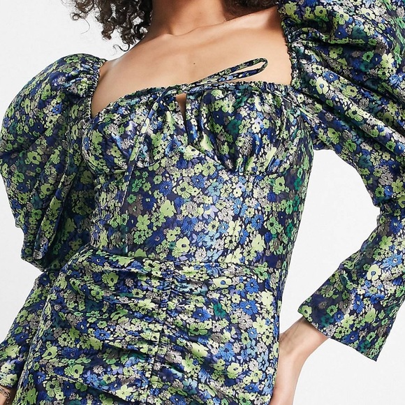 ASOS Dresses & Skirts - ASOS LUXE Puff Sleeve Corset Dress